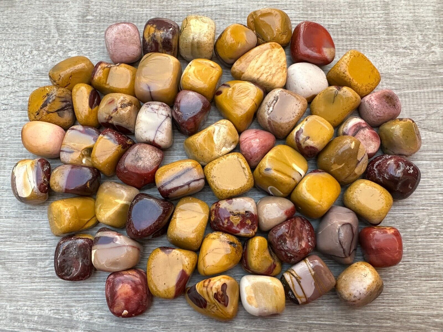 1/2 Lb Lot Tumbled Stones, 0.75-1.25" Crystal Healing Stones, Choose Stone Type