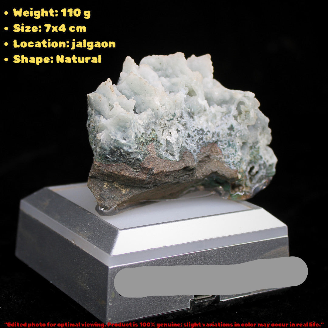 Rare Coral Chalcedony 108g Mineral Specimen India Zeolite Formation