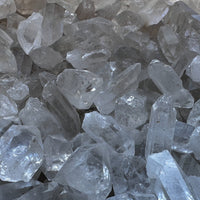 0.75" - 1.5" Small Rough Clear Quartz Point, Raw Healing Crystals, Wholesale Lot