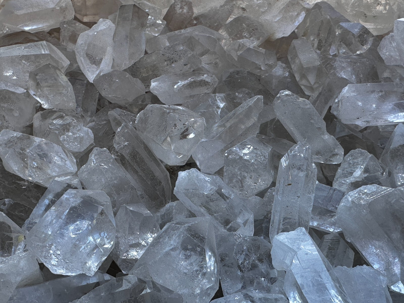 0.75" - 1.5" Small Rough Clear Quartz Point, Raw Healing Crystals, Wholesale Lot