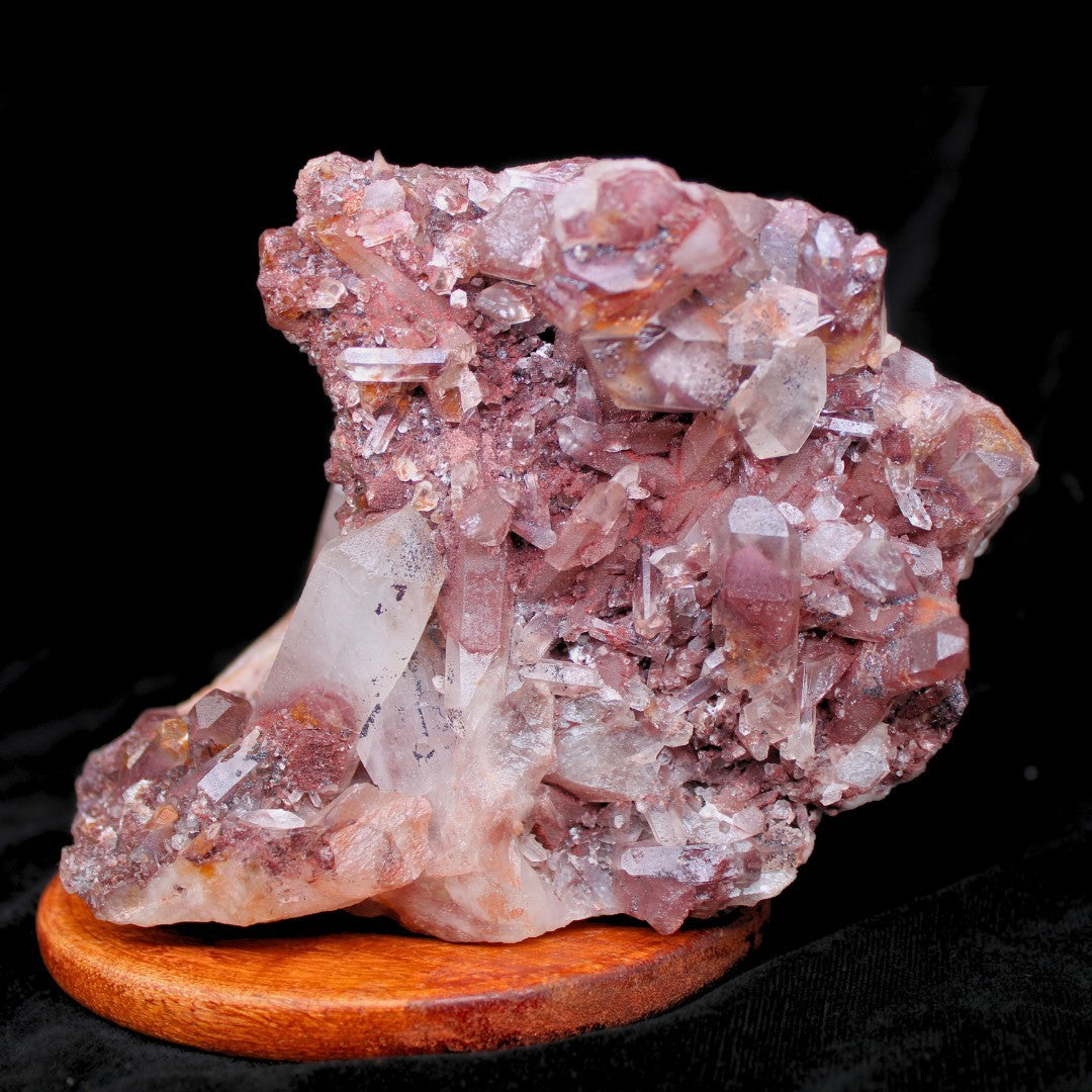 Rare Phantom Quartz Cluster 2.2kg Giant Natural Specimen 17x12cm India