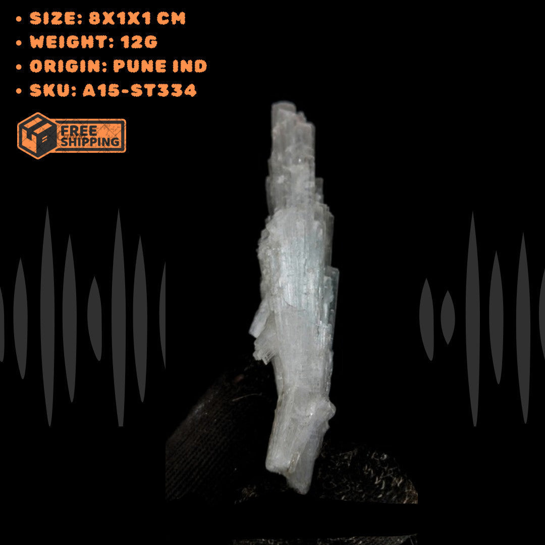 Natural Scolecite Crystal 12g Rare Needle Cluster India Mineral Specimen