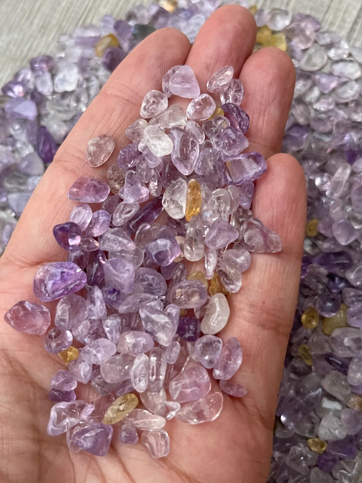 Grade A++ Semi Tumbled Gemstone Mini Chips 3 - 18 mm, Choose From 4 oz to 3 lbs