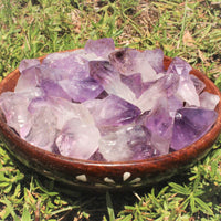 1/4 lb Bulk Lot Purple Amethyst Quartz Points & Raw Crystal Pieces – 4 oz