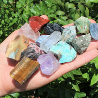 Bulk Mixed Crafters Collection: Gems Crystal Natural Rough Raw 1/2 lb Lot