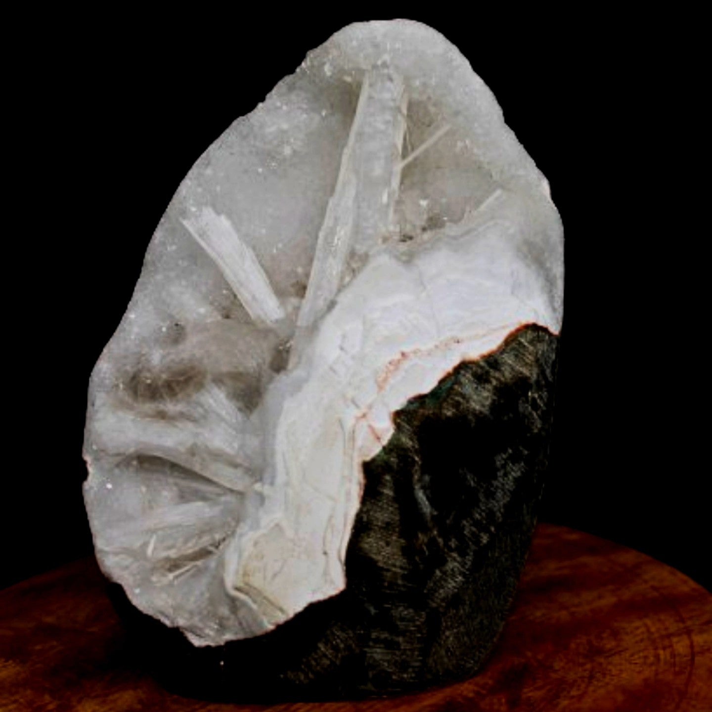 290g High-qualit Scolecite Spray 290g Zeolite Geode Crystal Cluster  Natural Mineral India