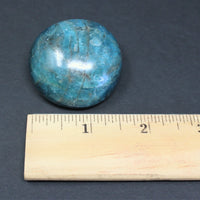 Blue Apatite Hand Polished Stones: Palm Stone, Blue Apatite Pebble Stone