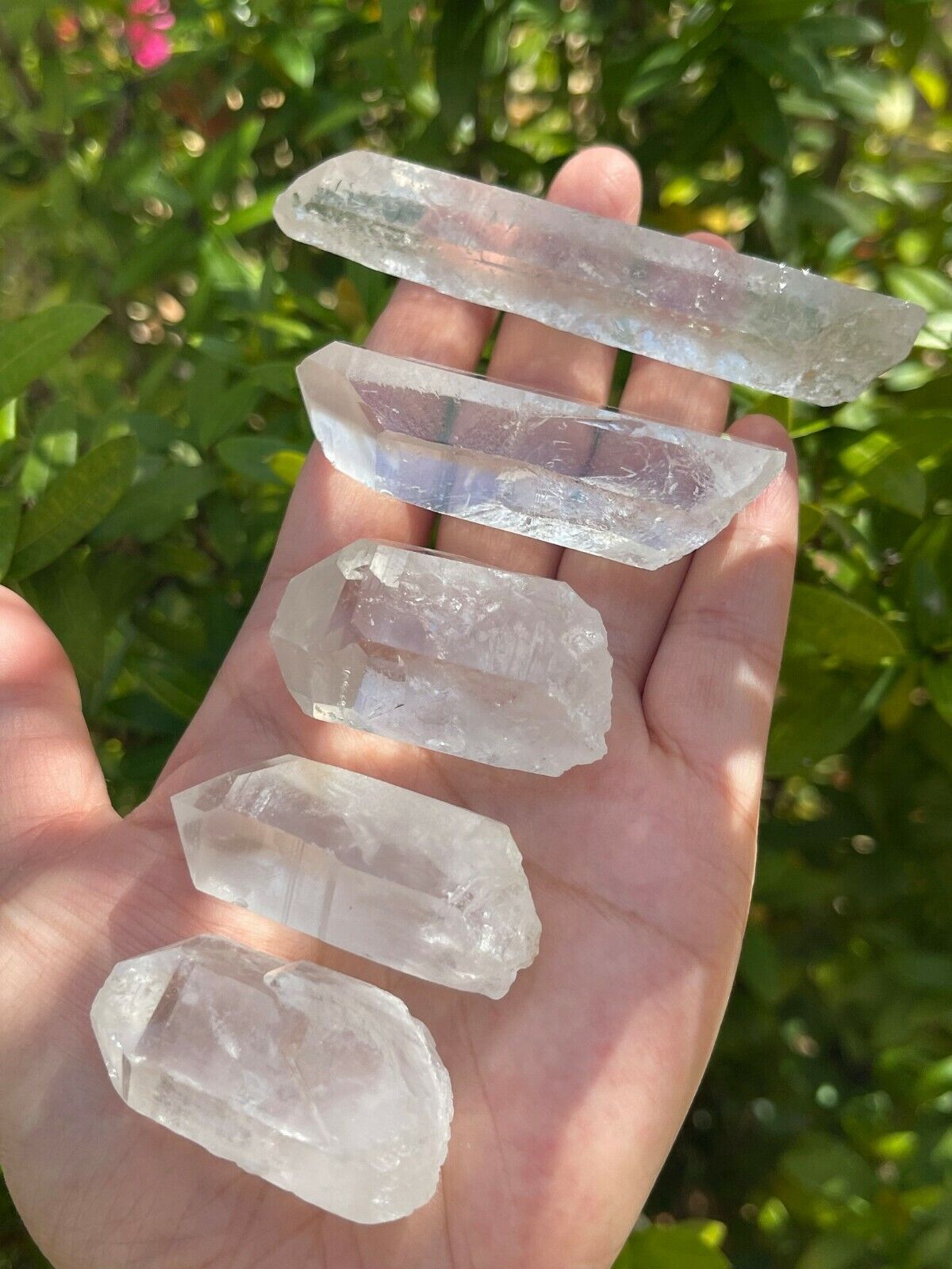 Grade A+++ Natural Clear Quartz Crystal Points, 1.5 to 3.5 Inches Long, 1-2 oz