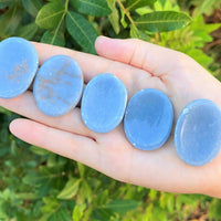 Natural Crystal Worry Stone: Choose Gemstone (Crystal Healing Pocket Stone)