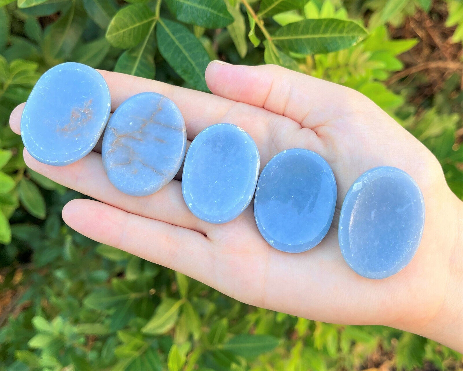 Natural Crystal Worry Stone: Choose Gemstone (Crystal Healing Pocket Stone)