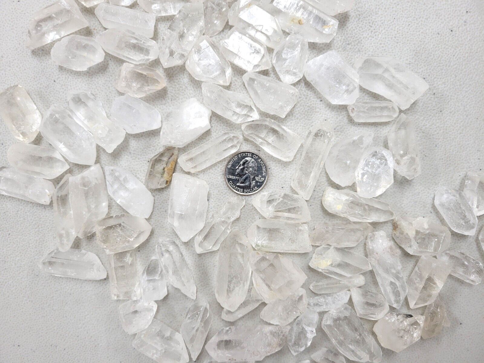 Mini Quartz Crystal Points Bulk, Crystals for Necklace Pendants & Healing Gems