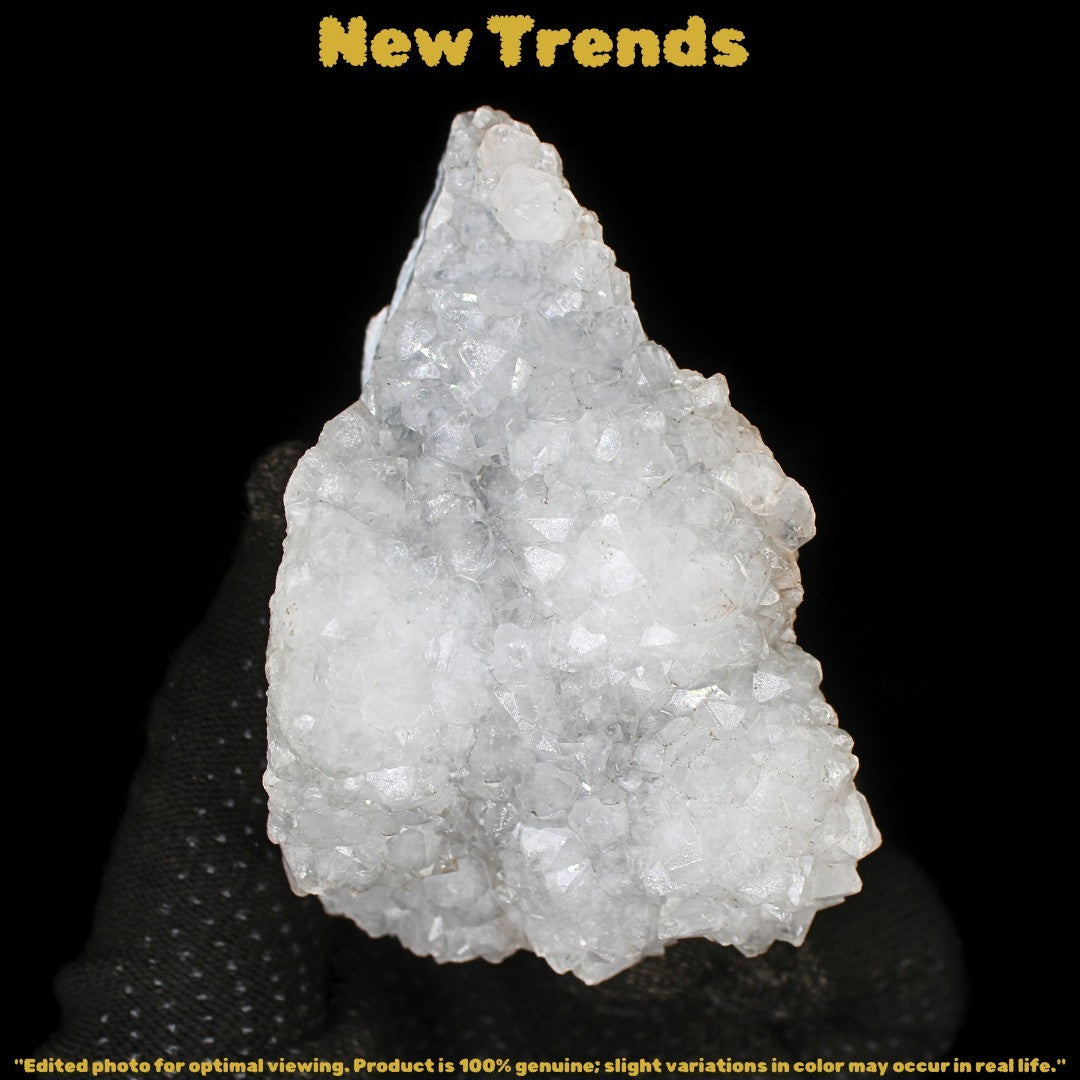 Natural Apophyllite Cluster – 250g Raw Mineral Specimen 9x7 cm India Crystal