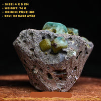 Natural Heulandite Chalcedony Crystal 76g Mineral Specimen from India 4x5cm