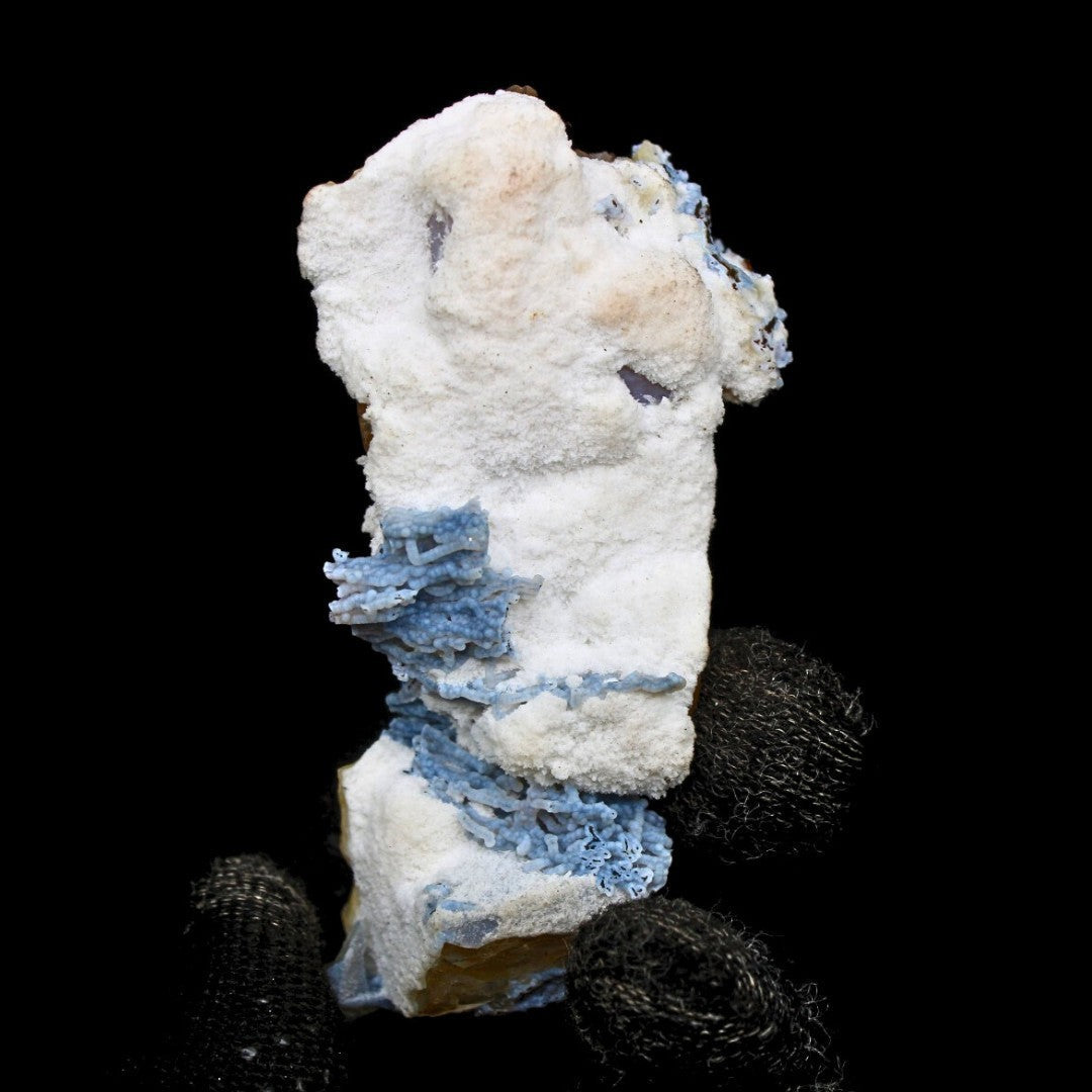 Rainbow Calcite with Mordenite Geode 67g Mineral Specimen 8x4.5cm India