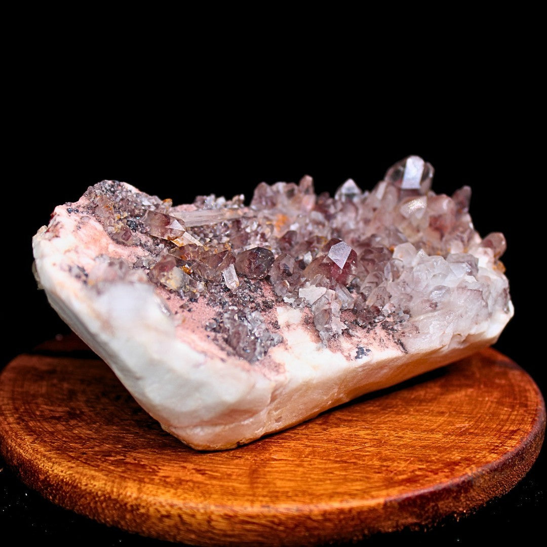 Phantom Quartz Cluster 333g 11x6 cm Rare Natural Growth Crystal from India