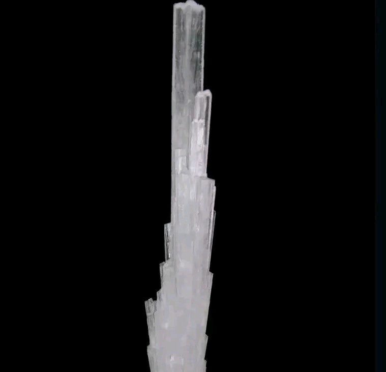 Natural Glassy Scolecite Tower 🗼 Spray Mineral Specimen from India 15g