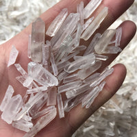 Lot Natural Clear Quartz Crystal Points 1/2Lb Terminated Wand Healing