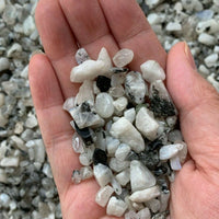 Moonstone Rainbow Semi Tumbled Gemstone Mini Chips 5-15 mm, Wholesale Bulk Lot