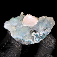 Green Chalcedony & Stilbite Crystal 60g | Calm Energy, Healing Stone 6x4 cm