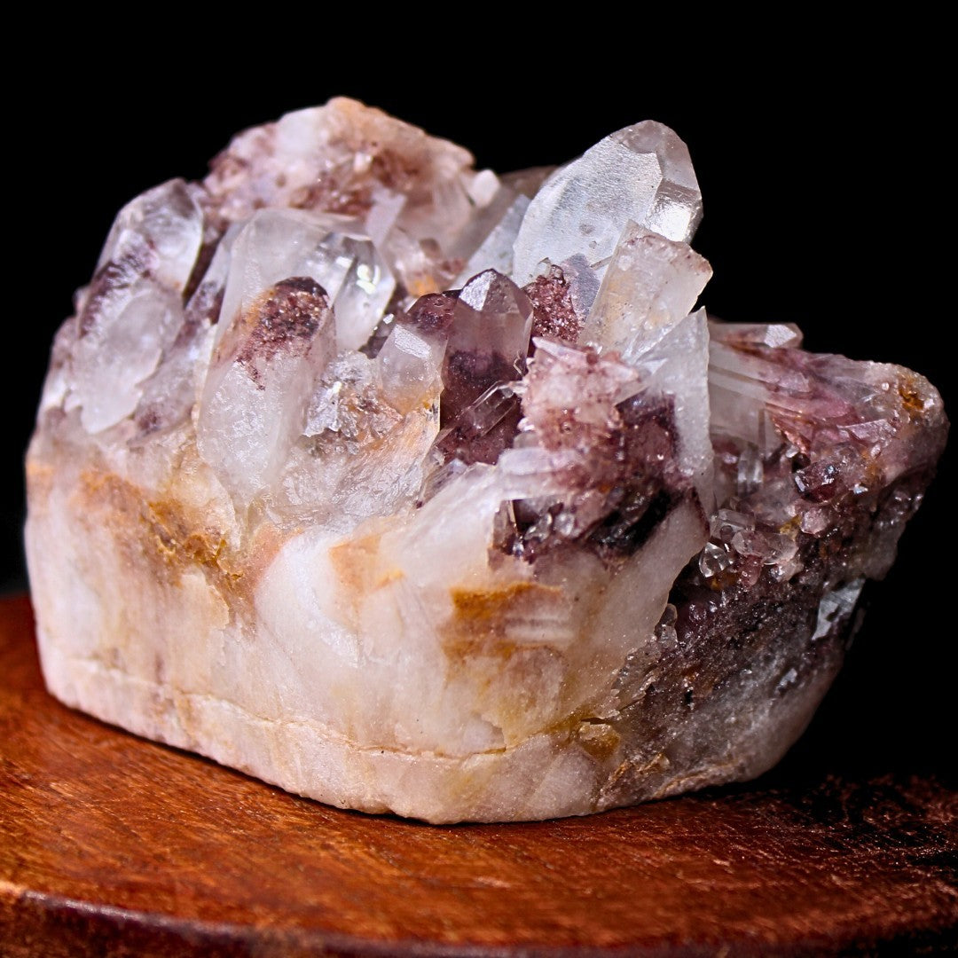 Phantom Quartz Crystal 330g 7x5 cm Raw Natural Cluster Stone from India