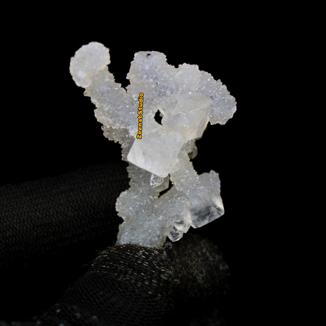 Apophyllite Cube Cluster Tower Shape 11cm 150g Natural Mineral Specimen Repaired