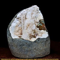 130g Scolecite Geode Natural Crystal Cluster Mineral Specimen 6x5cm India