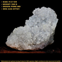 Apophyllite Crystal Cluster 380g 9x7 cm Natural Green White Mineral