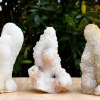 Chalcedony & Crystal Quartz Stalactite, Quartz on Chalcedony Stalactite Specimen