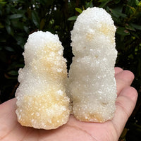 Chalcedony & Crystal Quartz Stalactite, Quartz on Chalcedony Stalactite Specimen
