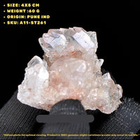 Pink Quartz Crystal Cluster 60g | Healing Reiki Heart Chakra Stone India