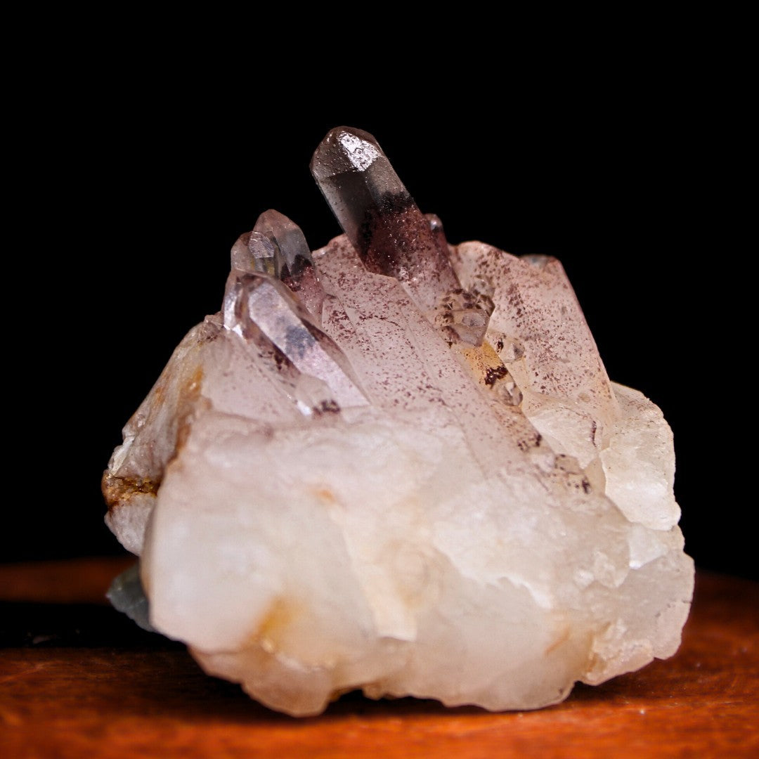 Rare Phantom Clear Quartz Crystal Cluster 56g Mineral Specimen – India