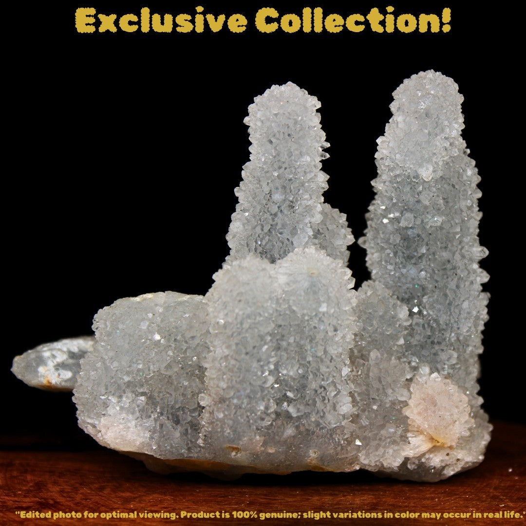 Natural Rainbow Quartz 154g 9x7cm Cluster Crystal from India High Quality