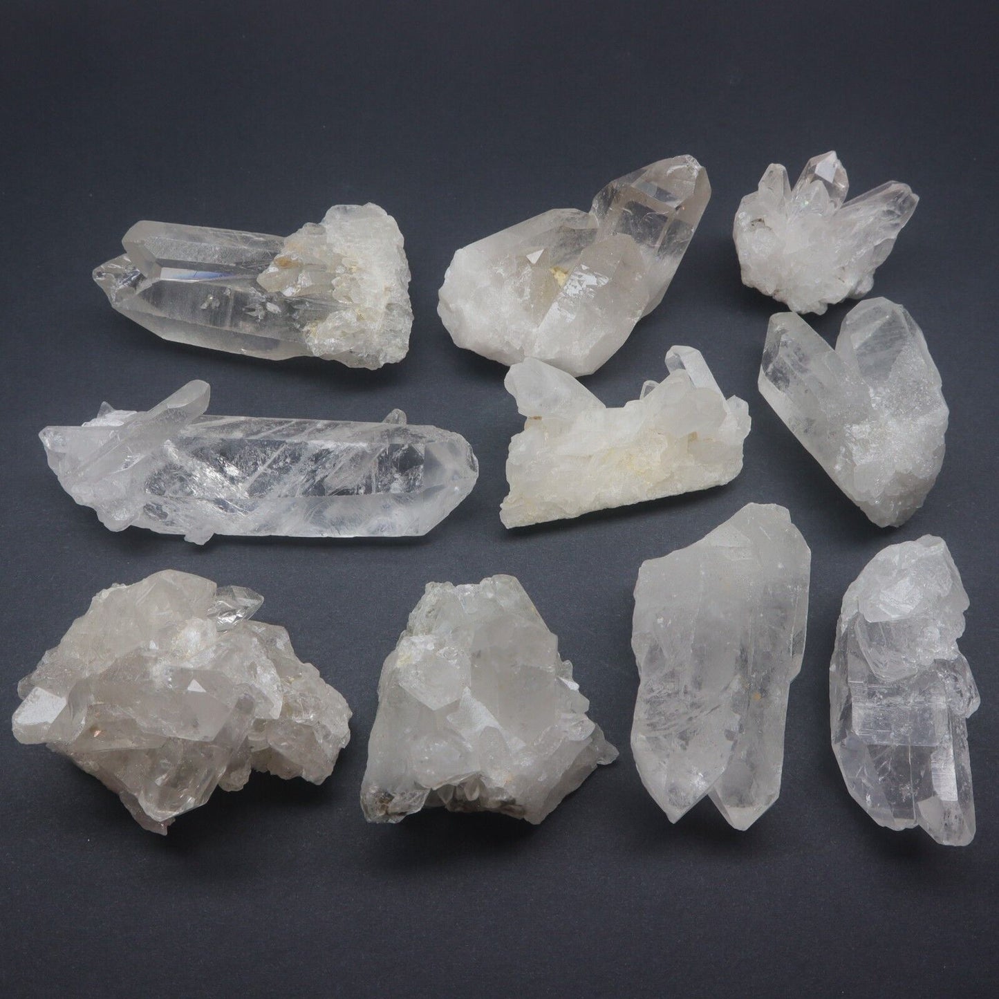 1 Lb Natural Clear Quartz Crystal Cluster Crystal Points Mineral Specimens