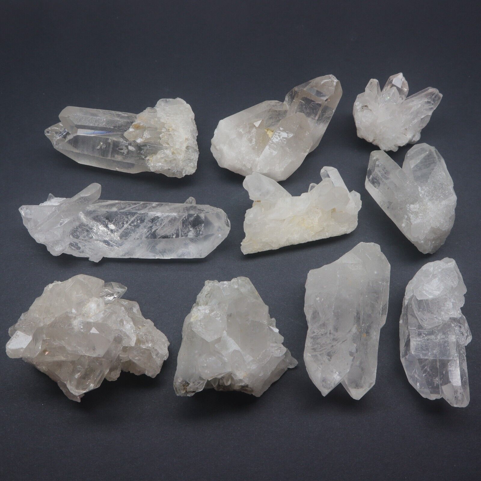 1 Lb Natural Clear Quartz Crystal Cluster Crystal Points Mineral Specimens