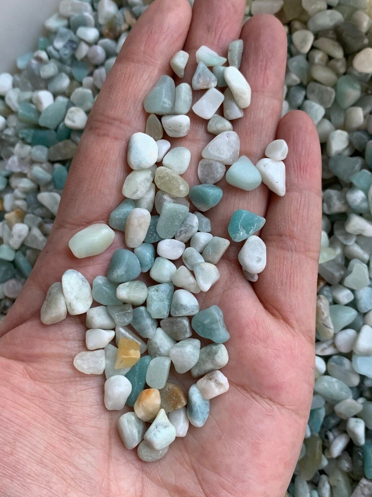 Grade A++ Semi Tumbled Gemstone Mini Chips 3 - 18 mm, Choose From 4 oz to 3 lbs
