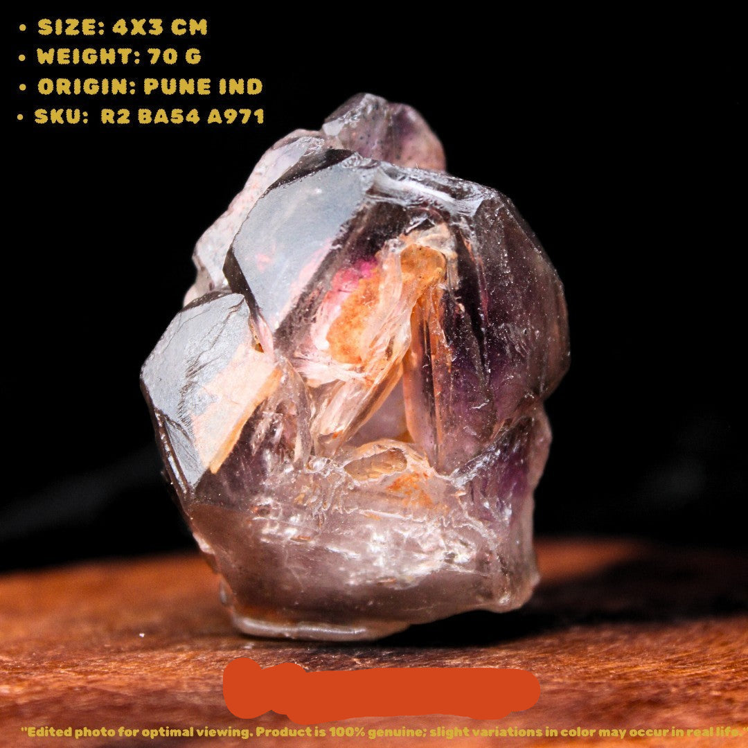 Rare Smokey Scepter Amethyst Crystal 70g |Unique Collector Specimen 4x3cm