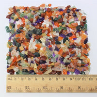 Assorted Semi Tumbled Gemstone Mini Chips 3-10 mm, Tiny, Mixed Chips Bulk Lot
