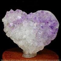 Heart Amethyst Crystal 632g Rare Collector Display Stone from Brazil