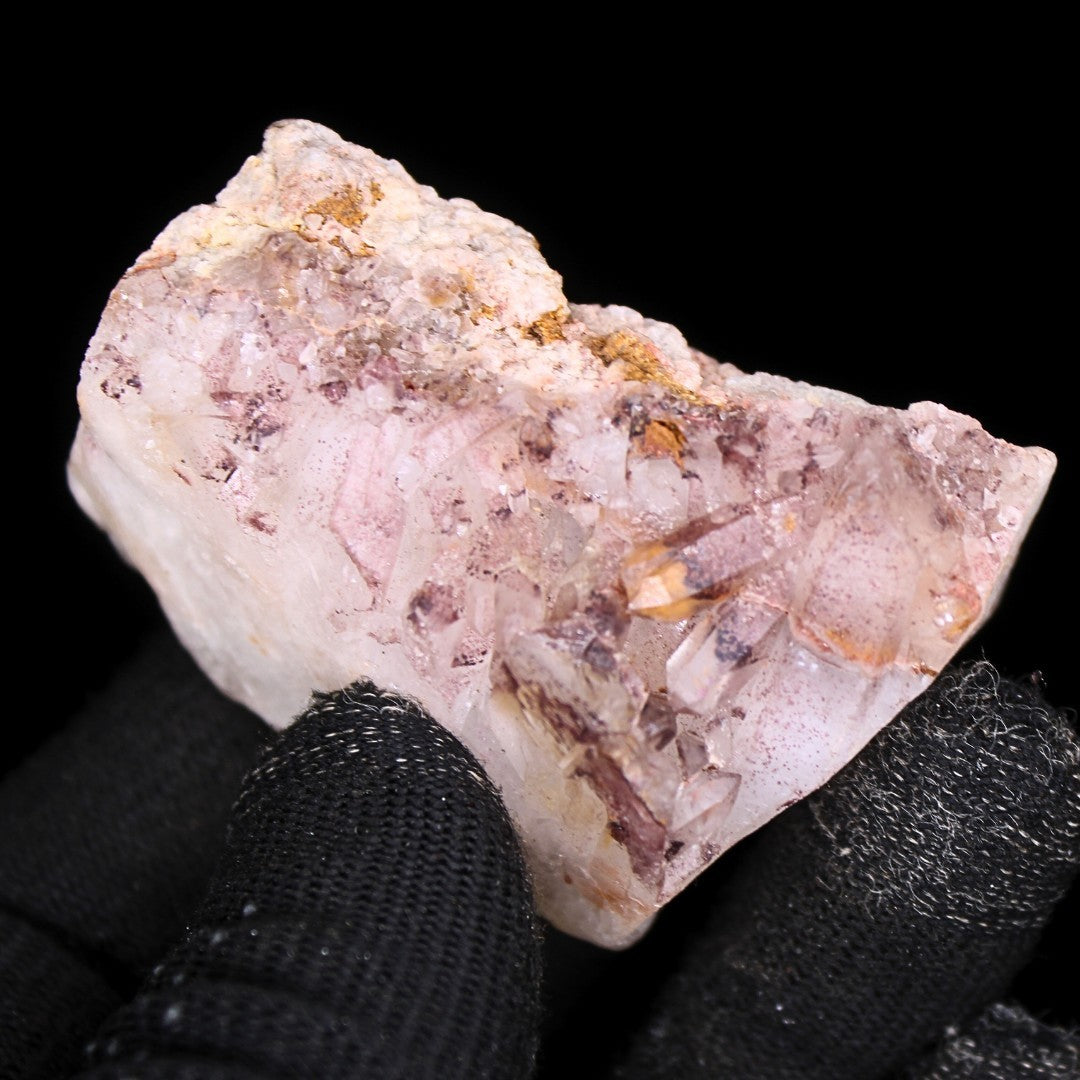 Natural Phantom Quartz Crystal 104g Layered Point Mineral from India