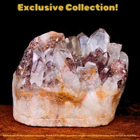 Phantom Quartz Crystal 330g 7x5 cm Raw Natural Cluster Stone from India