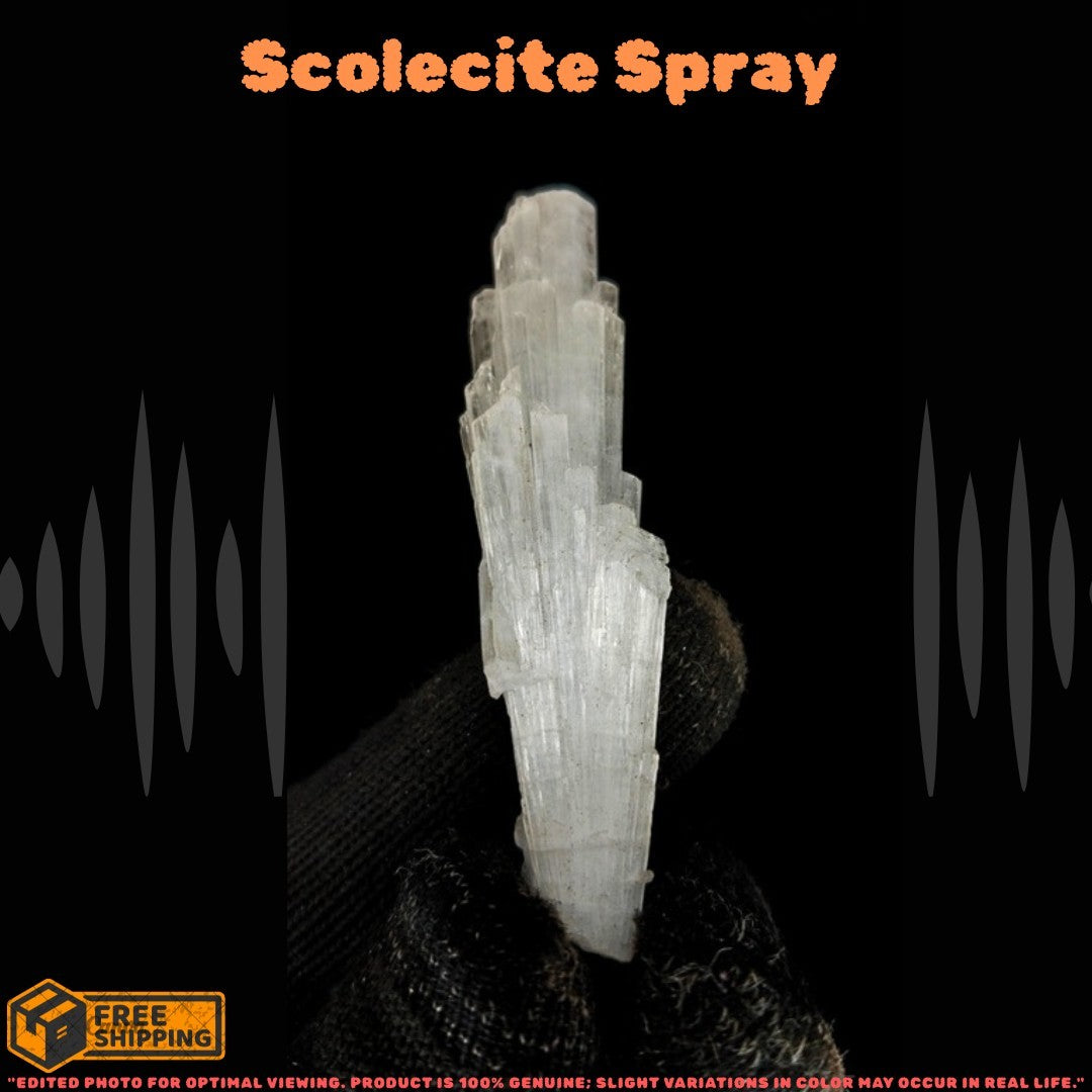 8g Scolecite Healing Stone Natural Cluster for Energy Peace Relaxation