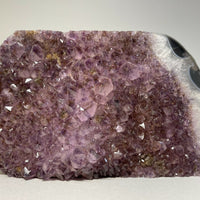 Finely Polished Uruguay Deep Purple Amethyst Cluster Crystal Geode, Pick a Size