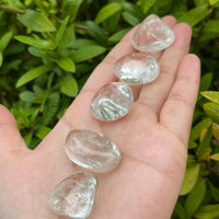 Grade A++ Clear Quartz Tumbled Stones, 0.75"-1.25" Quartz Crystal, Pick How Many