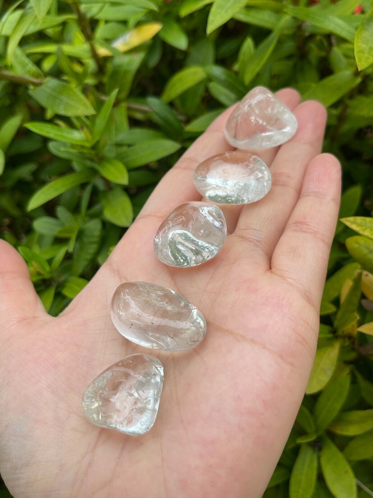 Grade A++ Clear Quartz Tumbled Stones, 0.75"-1.25" Quartz Crystal, Pick How Many