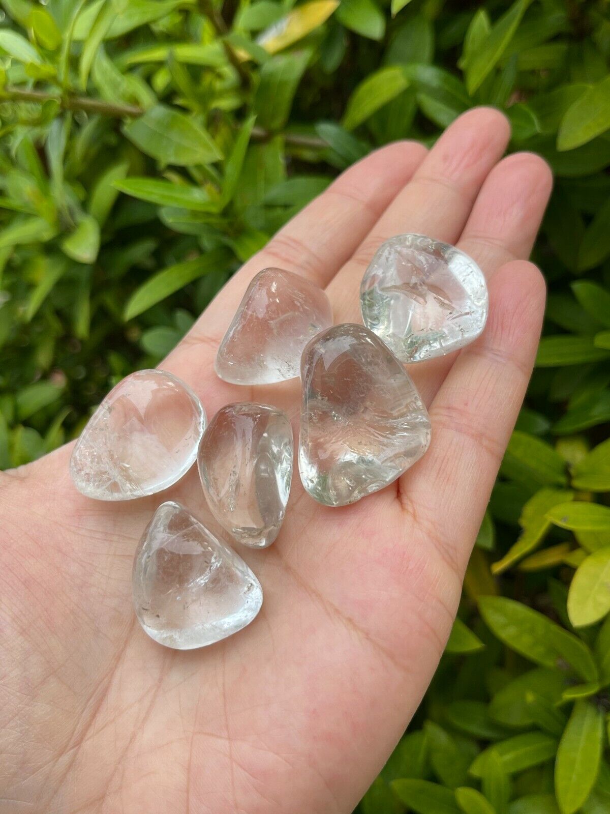 Grade A++ Clear Quartz Tumbled Stones, 0.75"-1.25" Quartz Crystal, Pick How Many