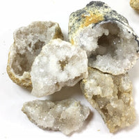 40 Break Your Own Geodes Quartz Crystals Druzy Bulk Pack - Whole Moroccan 1.5