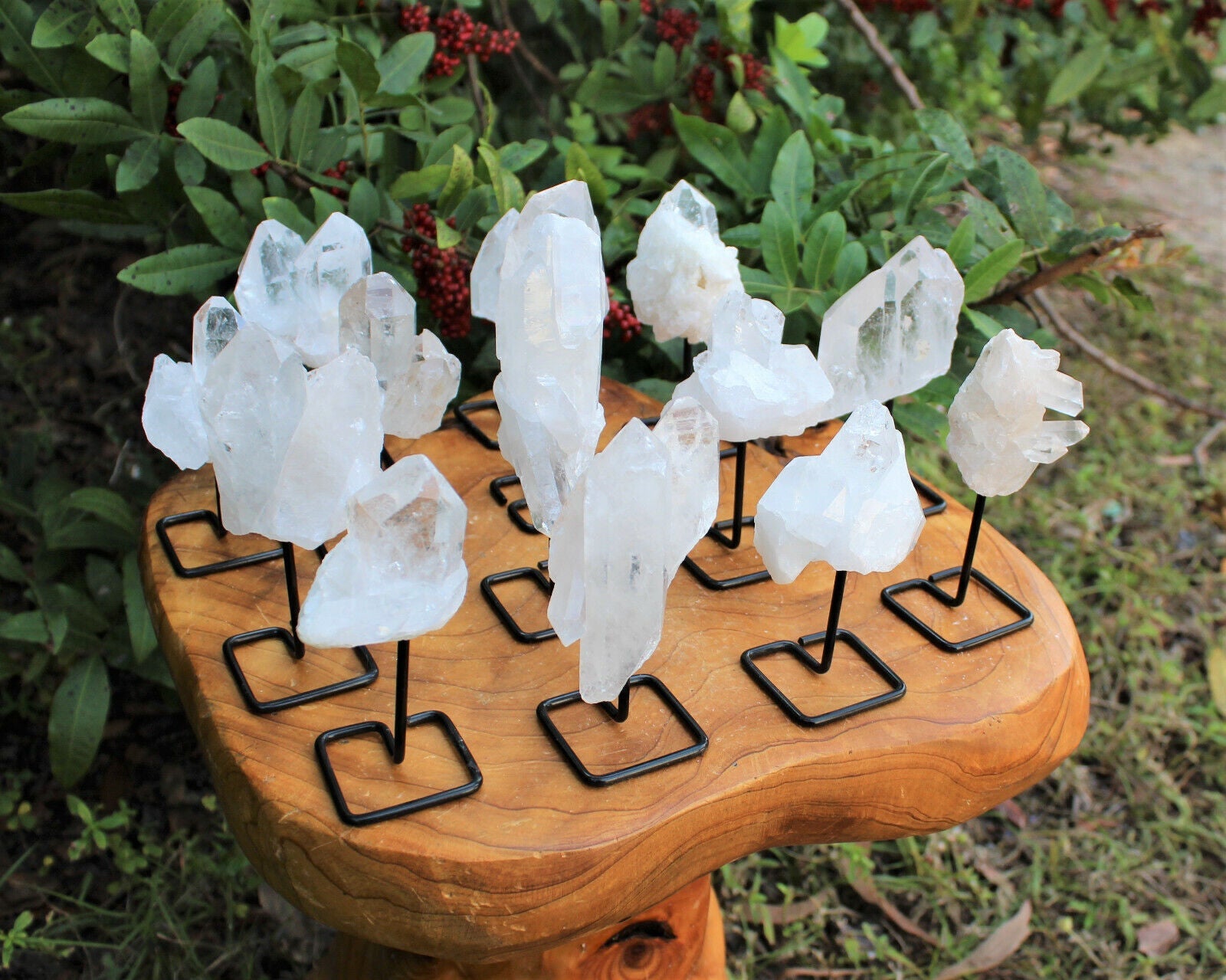 Clear Quartz Cluster Natural Crystal Décor Premium Raw Quartz from india