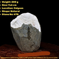 200g Scolecite Geode Cluster Natural Healing Crystal Mineral India 7x6cm