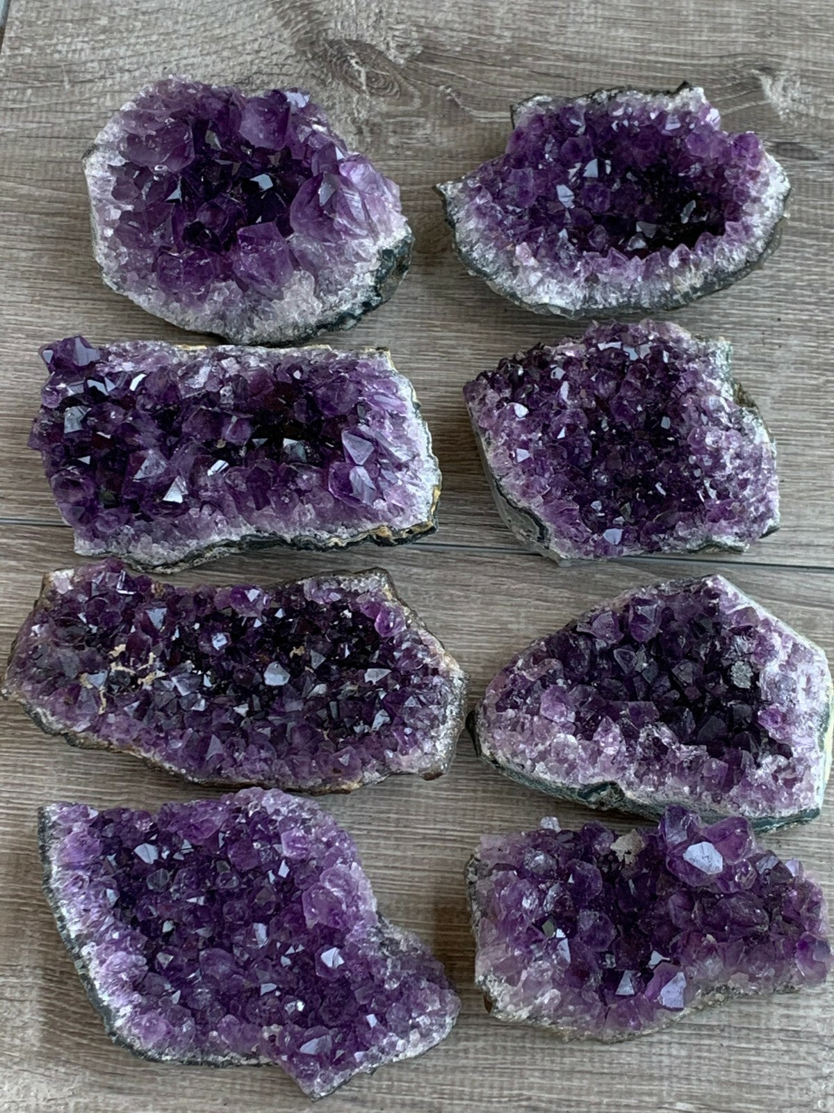 Deep Purple Amethyst Cluster From Uruguayan, Amethyst Geode, Raw Amethyst