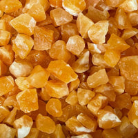 Small Orange Calcite Rough Stones, 0.75"-1.5" Raw Calcite Orange, Wholesale Bulk